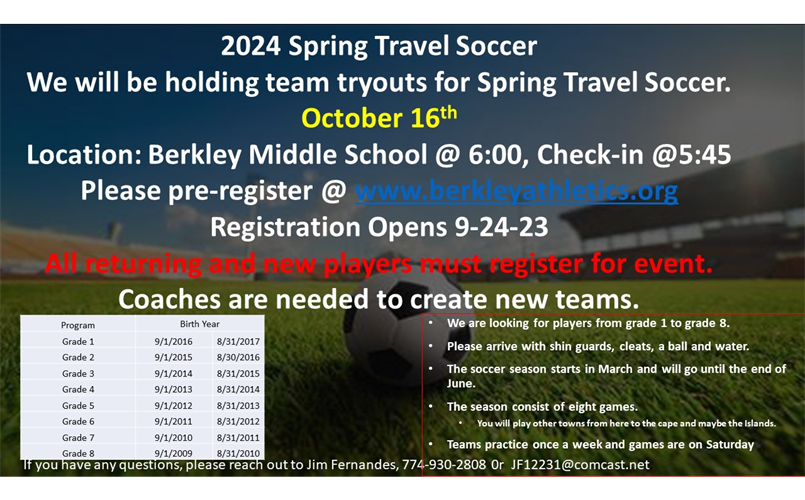 Berkley Travel Soccer